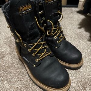Carolina Women's Black Lace Up Boots